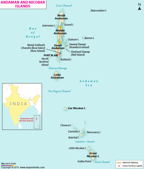 Great Nicobar Island Map